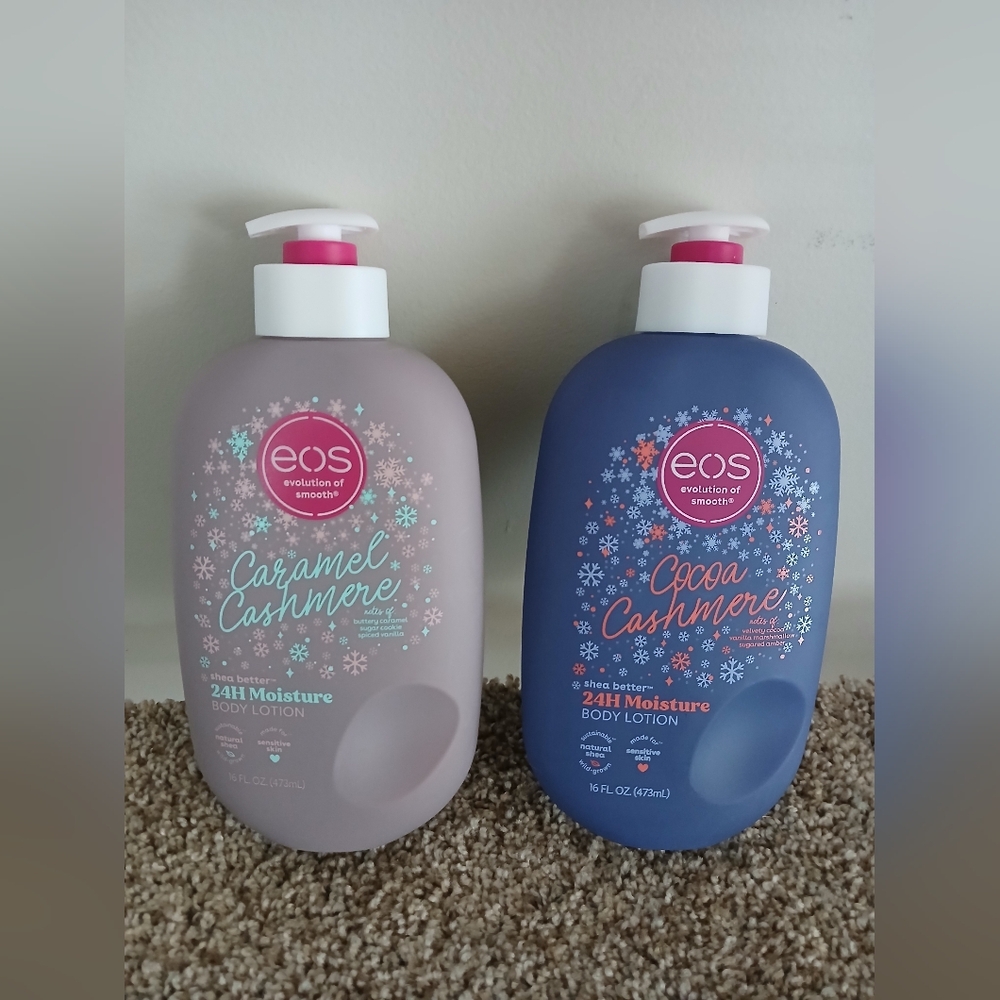 EOS Caramel and Cocoa Cashmere Holiday Lotion Set Of 2